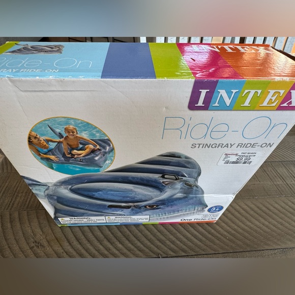 Intex Stingray Ride-On Inflatable Swimming Pool Float (NEW in Box) - Picture 6 of 7
